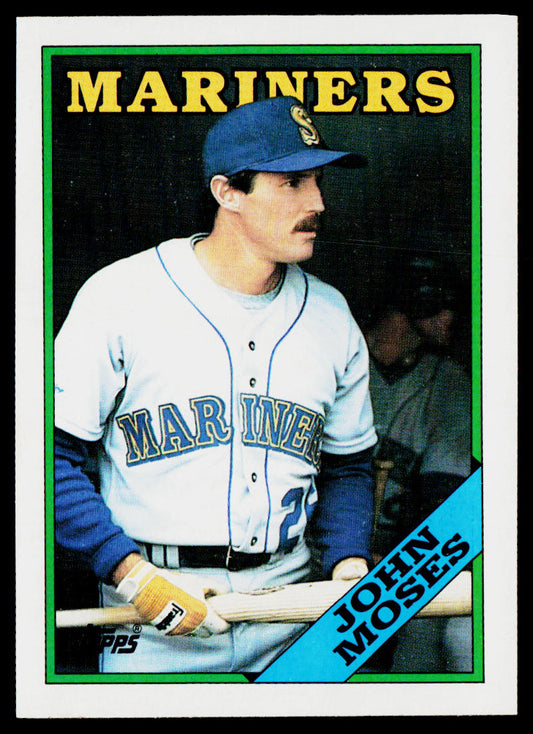 John Moses 1988 Topps #712 Seattle Mariners