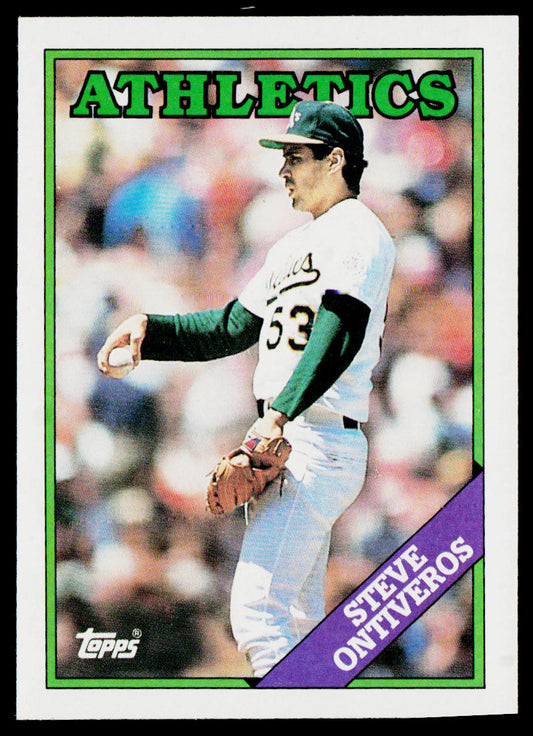 Steve Ontiveros 1988 Topps #272 Oakland Athletics
