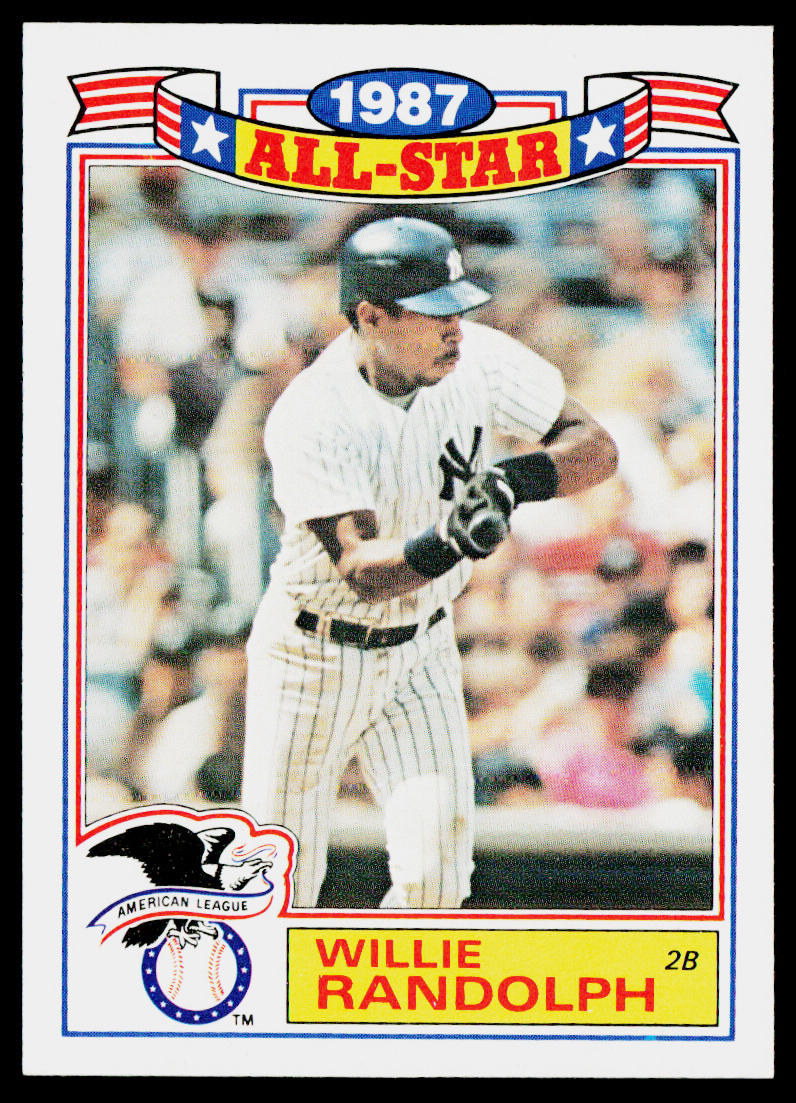 Willie Randolph 1988 Topps Glossy All-Stars #3a New York Yankees