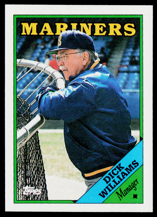 Dick Williams 1988 Topps #104 Seattle Mariners