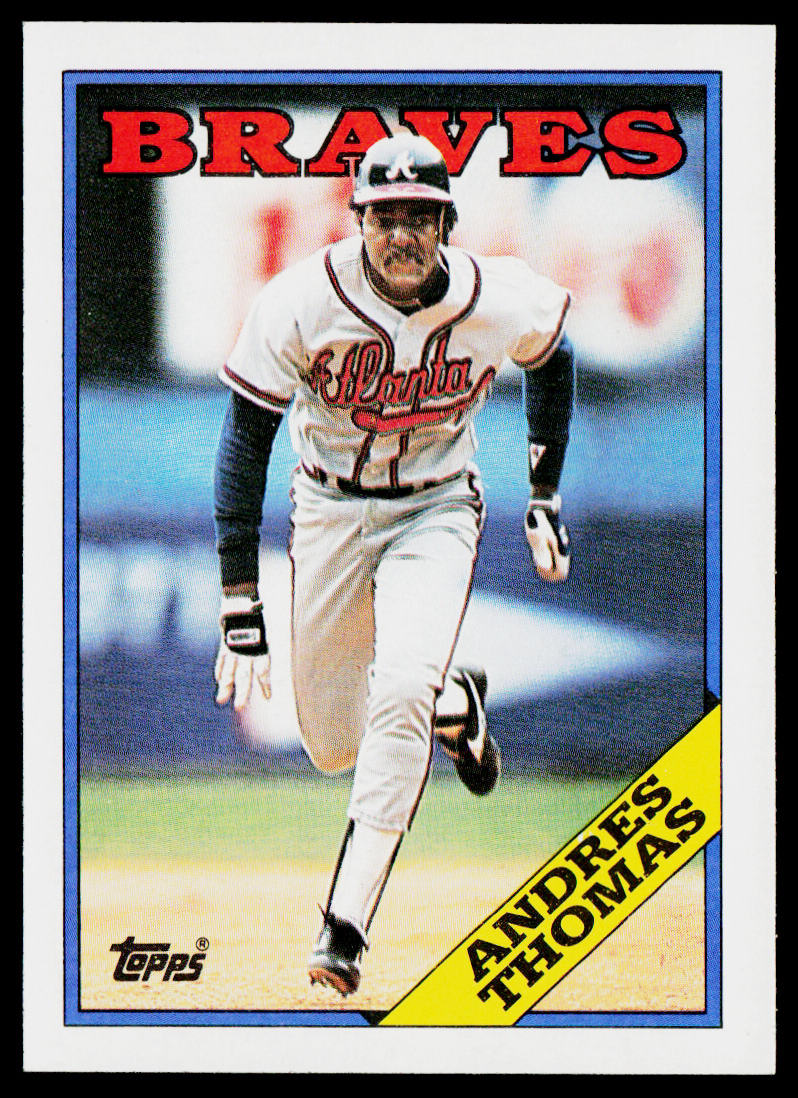 Andres Thomas 1988 Topps #13 Atlanta Braves