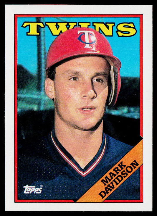 Mark Davidson 1988 Topps #19 RC Minnesota Twins