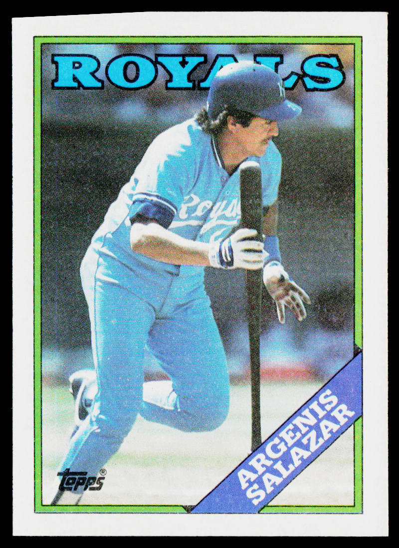 Argenis Salazar 1988 Topps #29 Kansas City Royals