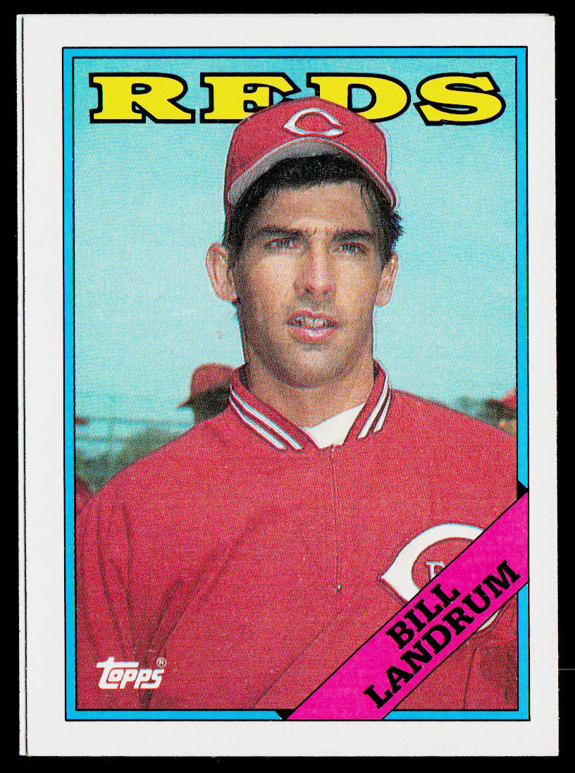 Bill Landrum 1988 Topps #42 RC Cincinnati Reds