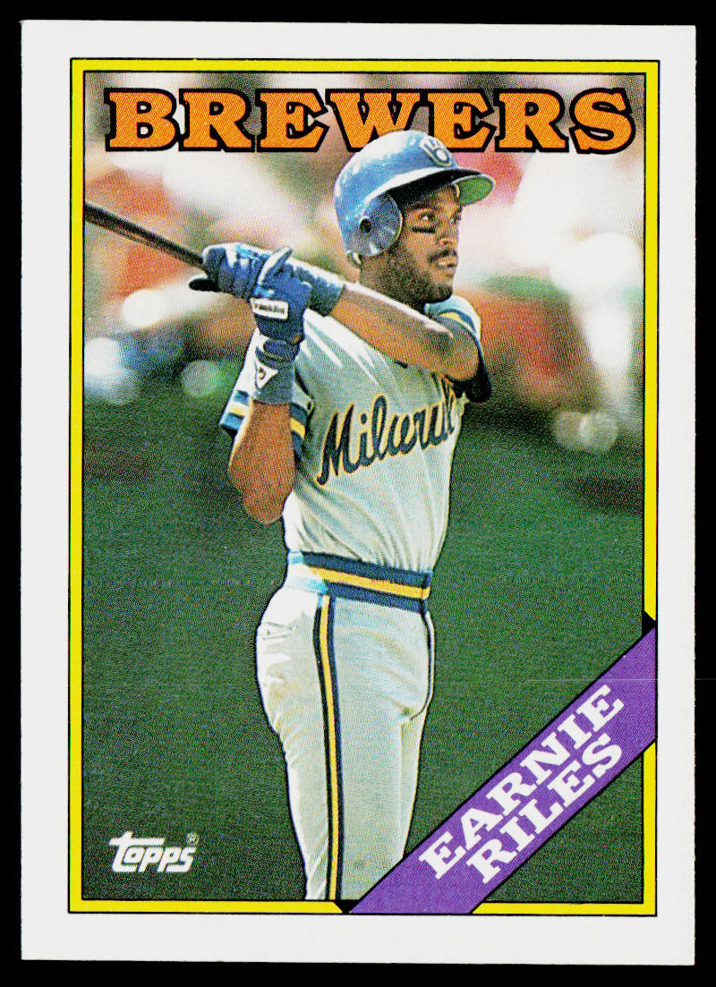 Earnie Riles 1988 Topps #88 Milwaukee Brewers