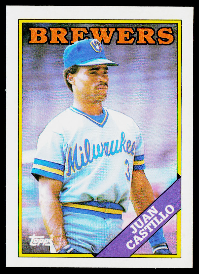 Juan Castillo 1988 Topps #362 Milwaukee Brewers