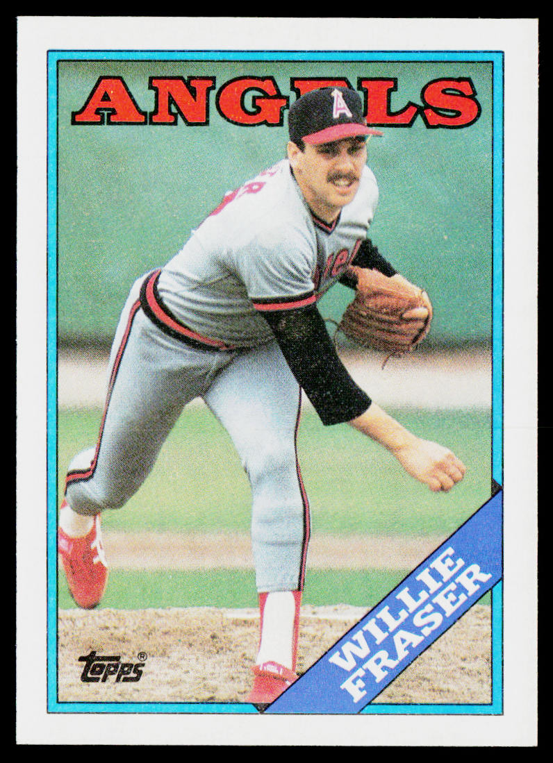 Willie Fraser 1988 Topps #363 California Angels