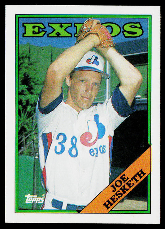 Joe Hesketh 1988 Topps #371 Montreal Expos