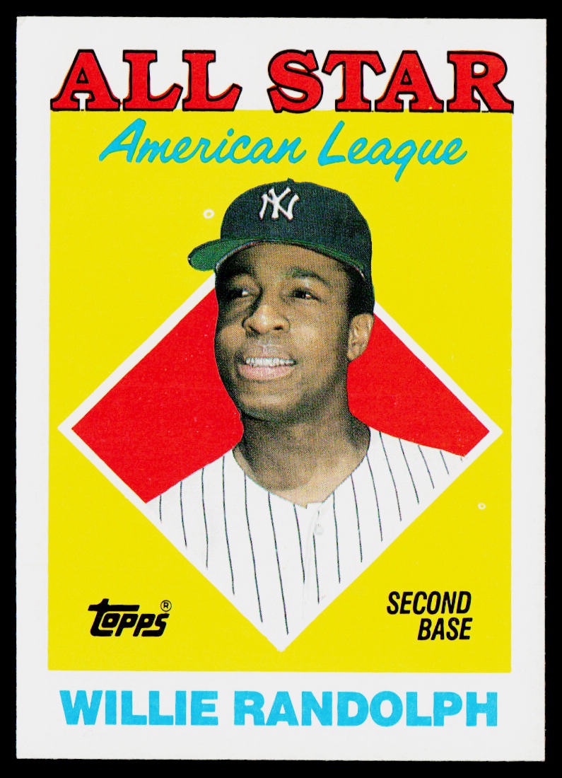 Willie Randolph 1988 Topps #387 New York Yankees