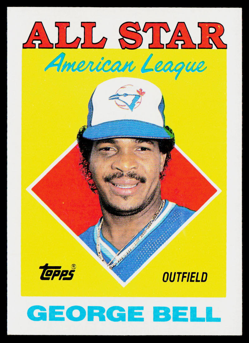 George Bell 1988 Topps #390 Toronto Blue Jays