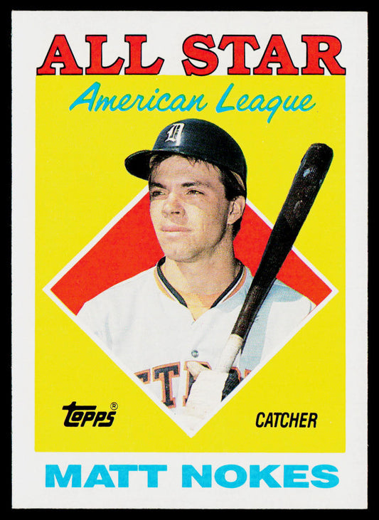 Matt Nokes 1988 Topps #393 Detroit Tigers