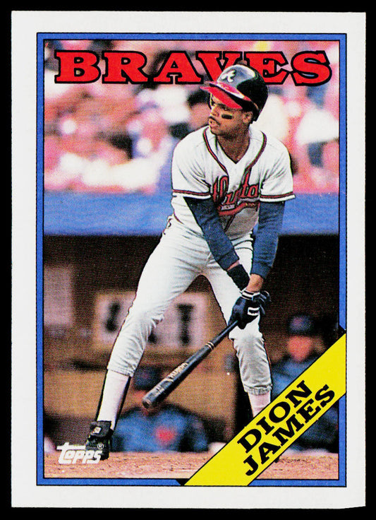Dion James 1988 Topps #408 Atlanta Braves