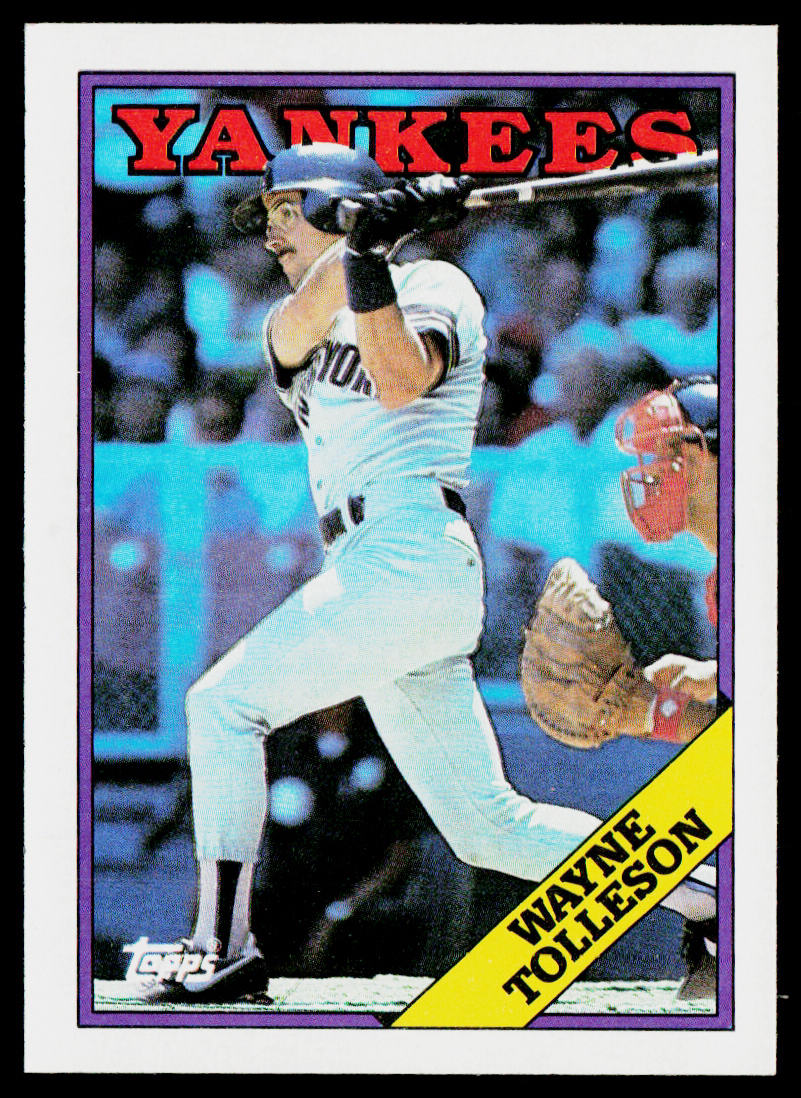Wayne Tolleson 1988 Topps #411 New York Yankees