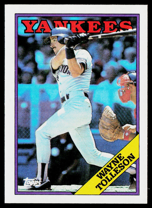 Wayne Tolleson 1988 Topps #411 New York Yankees