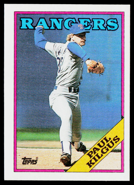 Paul Kilgus 1988 Topps #427 RC Texas Rangers