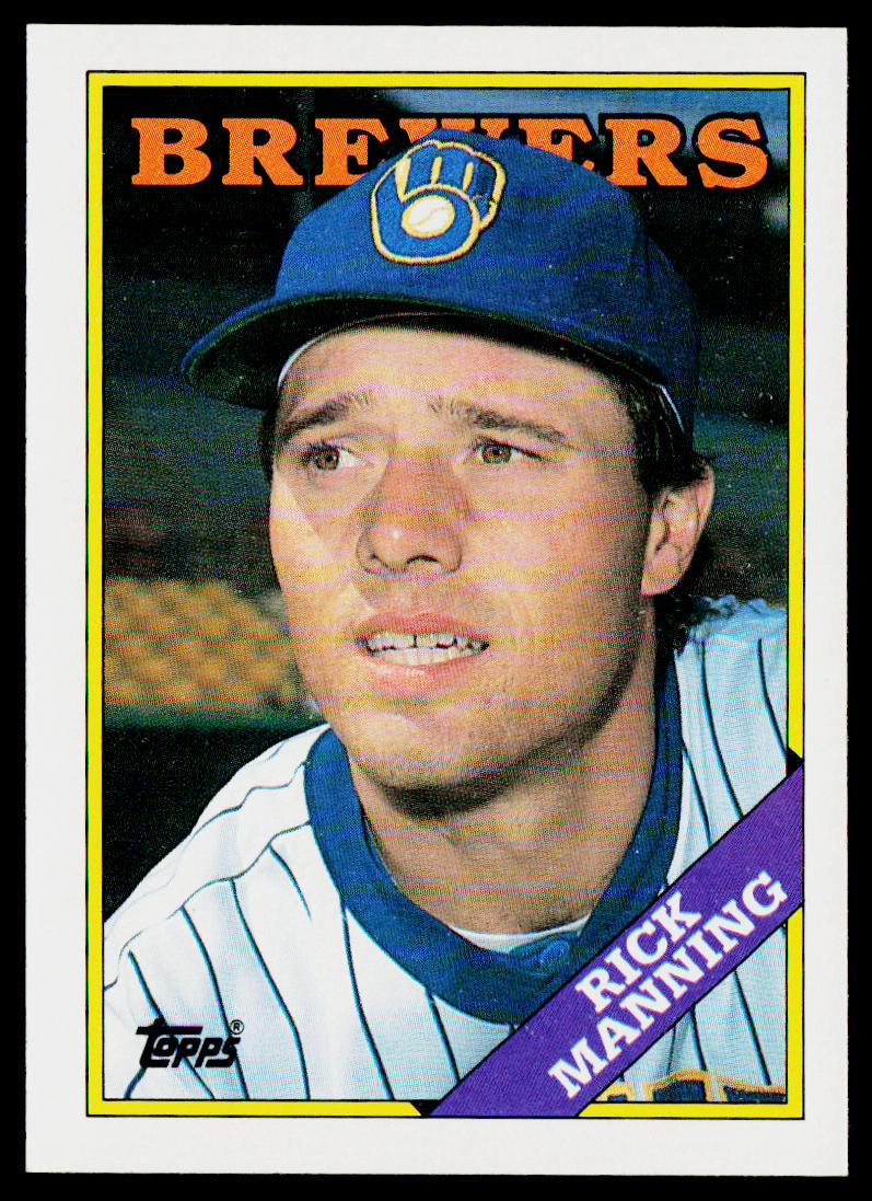 Rick Manning 1988 Topps #441 Milwaukee Brewers