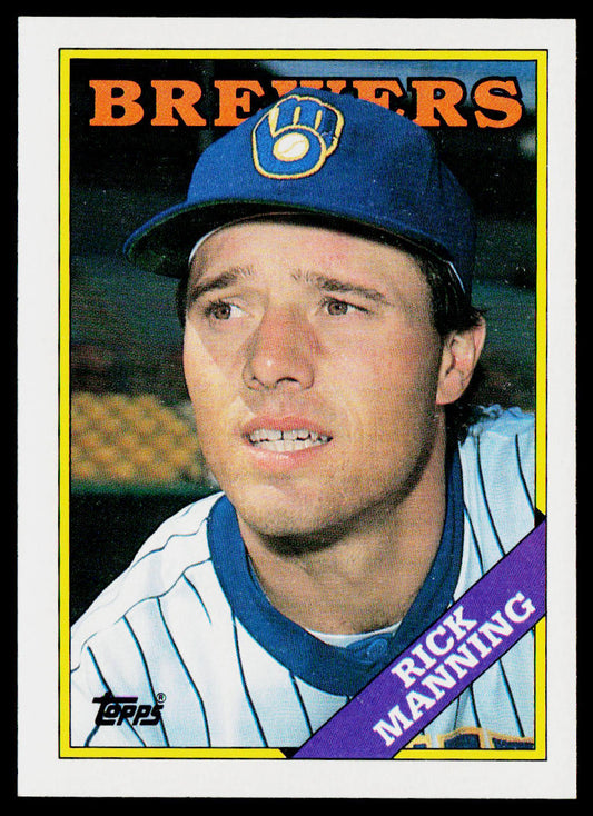 Rick Manning 1988 Topps #441 Milwaukee Brewers