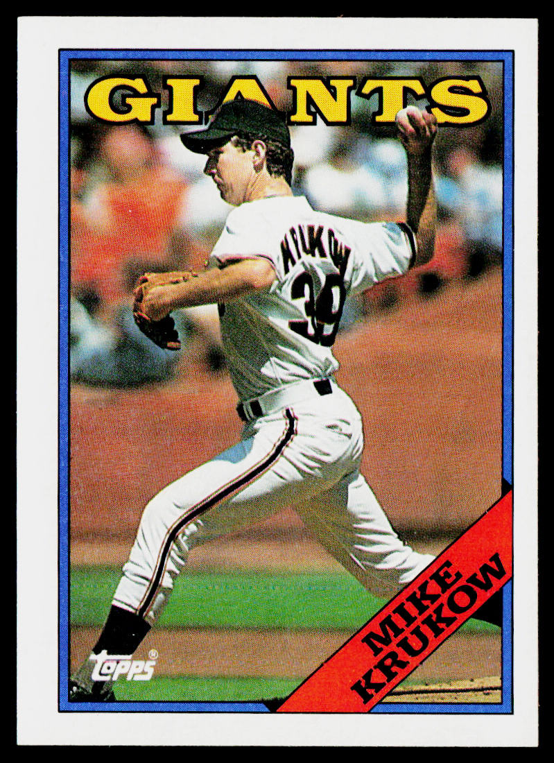 Mike Krukow 1988 Topps #445 San Francisco Giants