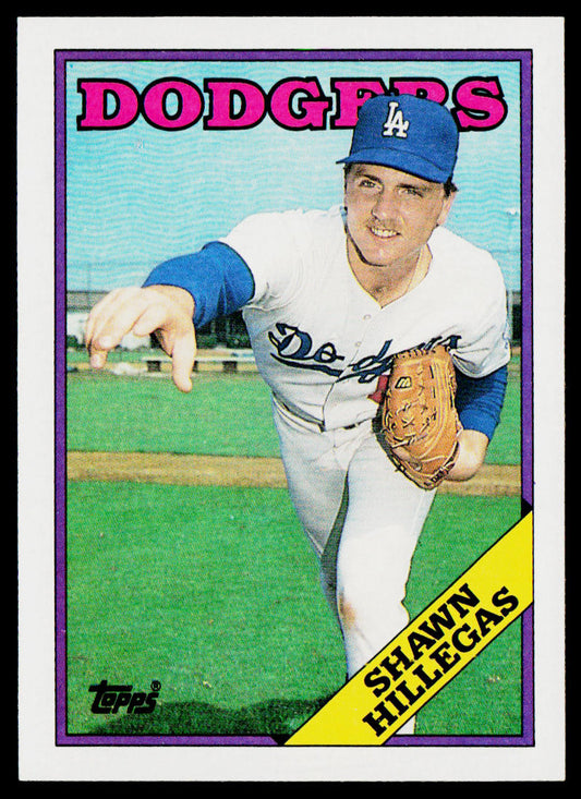 Shawn Hillegas 1988 Topps #455 RC Los Angeles Dodgers