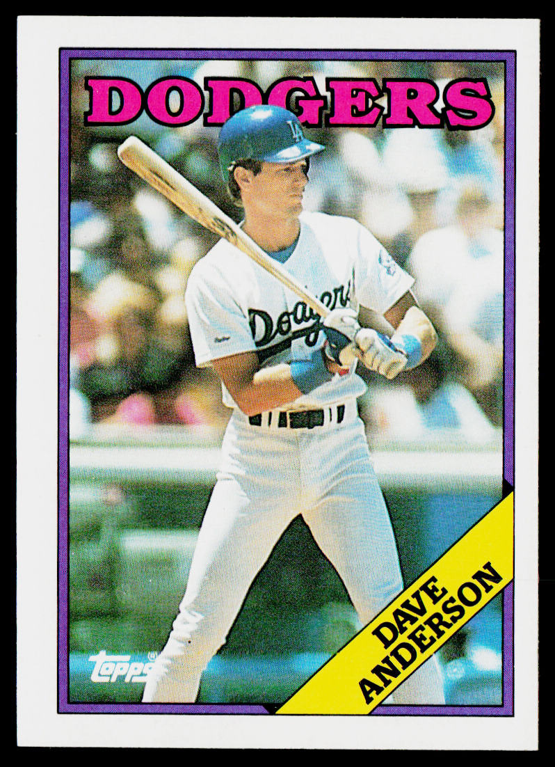 Dave Anderson 1988 Topps #456 Los Angeles Dodgers