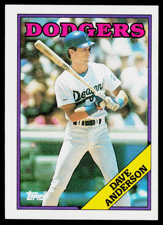 Dave Anderson 1988 Topps #456 Los Angeles Dodgers
