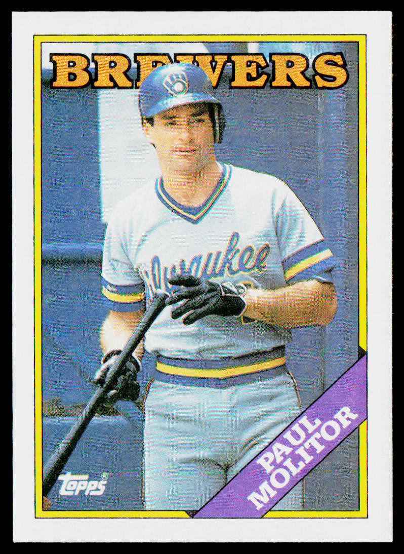 Paul Molitor 1988 Topps #465 Milwaukee Brewers