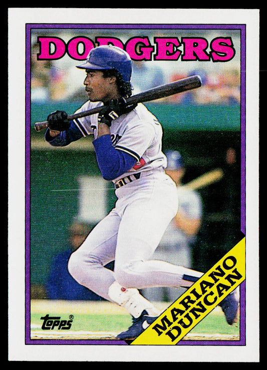 Mariano Duncan 1988 Topps #481 Los Angeles Dodgers