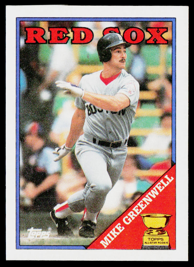 Mike Greenwell 1988 Topps #493 Boston Red Sox