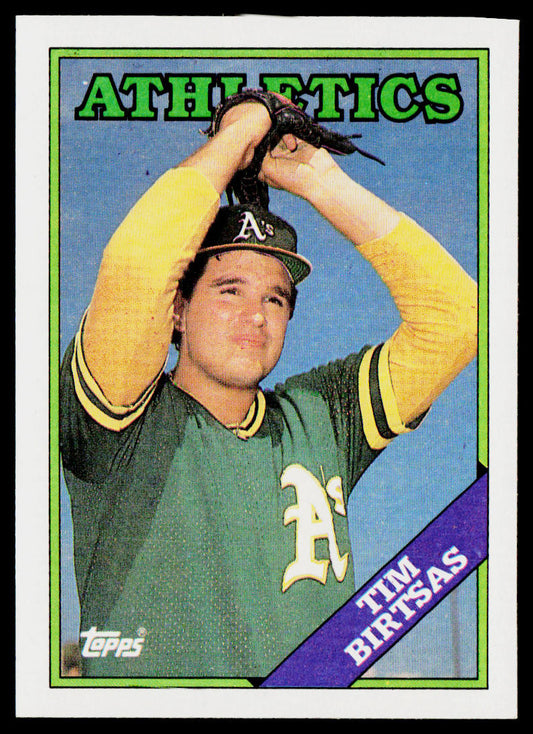 Tim Birtsas 1988 Topps #501 Oakland Athletics