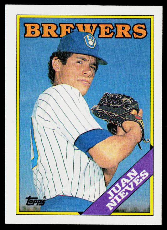Juan Nieves 1988 Topps #515 Milwaukee Brewers