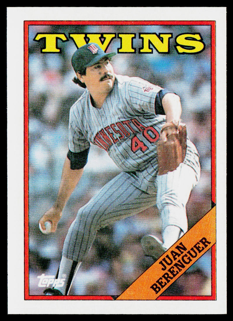Juan Berenguer 1988 Topps #526 Minnesota Twins