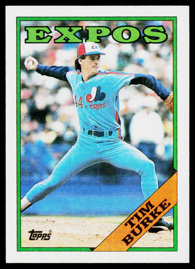 Tim Burke 1988 Topps #529 Montreal Expos