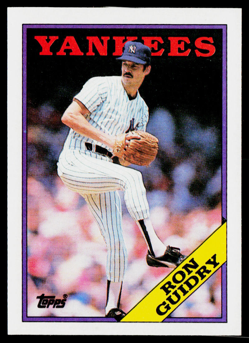 Ron Guidry 1988 Topps #535 New York Yankees