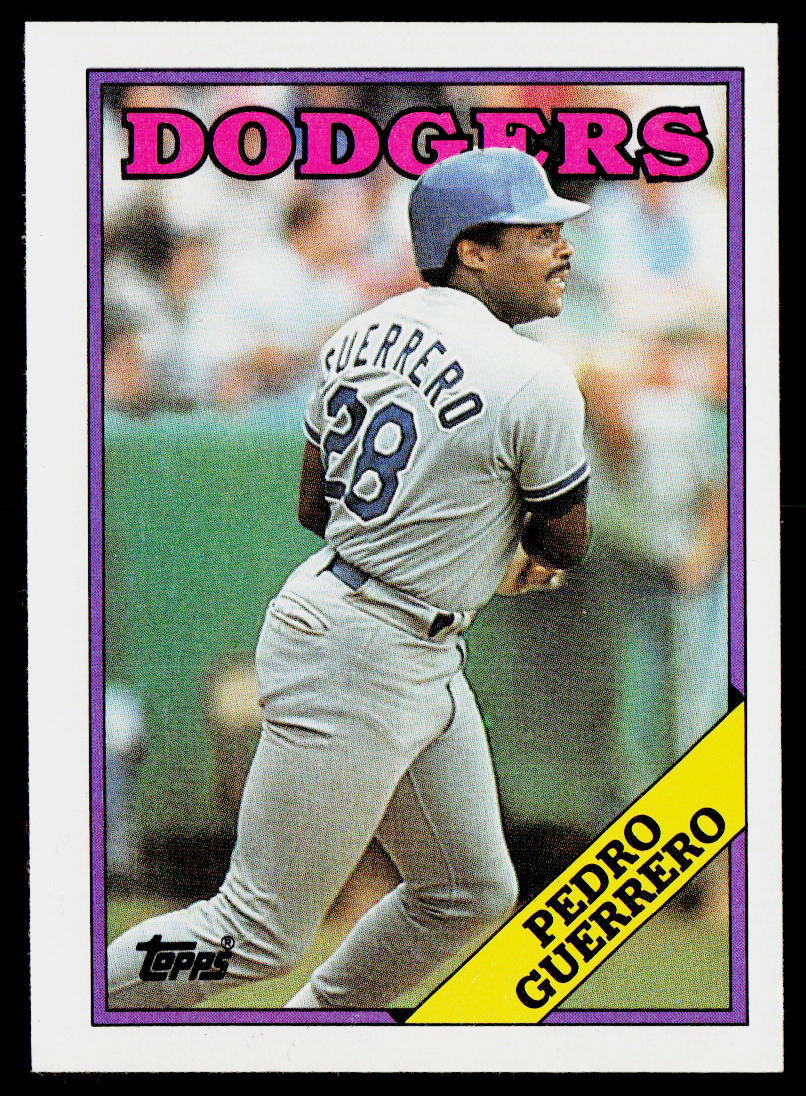 Pedro Guerrero 1988 Topps #550 Los Angeles Dodgers