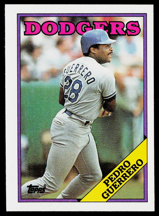 Pedro Guerrero 1988 Topps #550 Los Angeles Dodgers