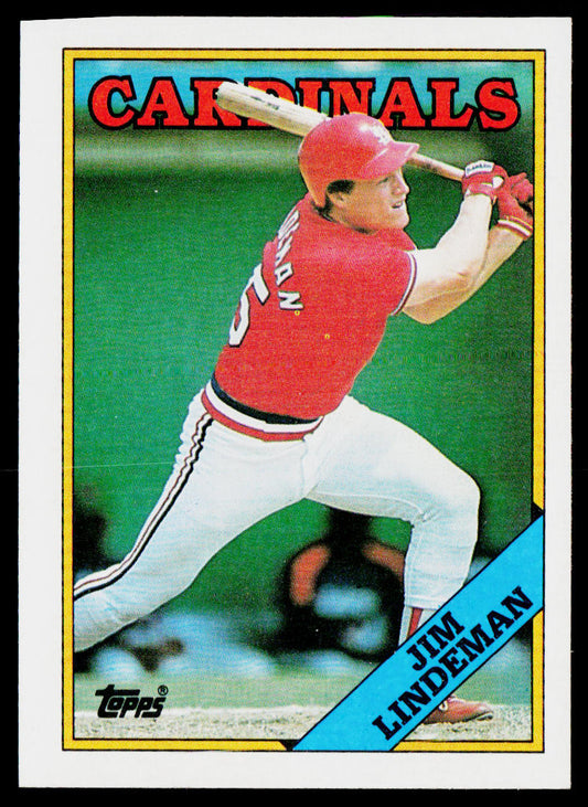 Jim Lindeman 1988 Topps #562 St. Louis Cardinals