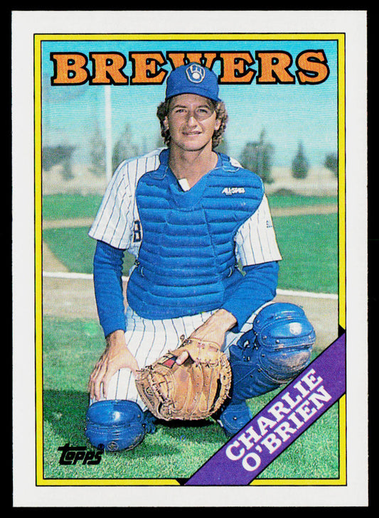 Charlie O'Brien 1988 Topps #566 RC Milwaukee Brewers