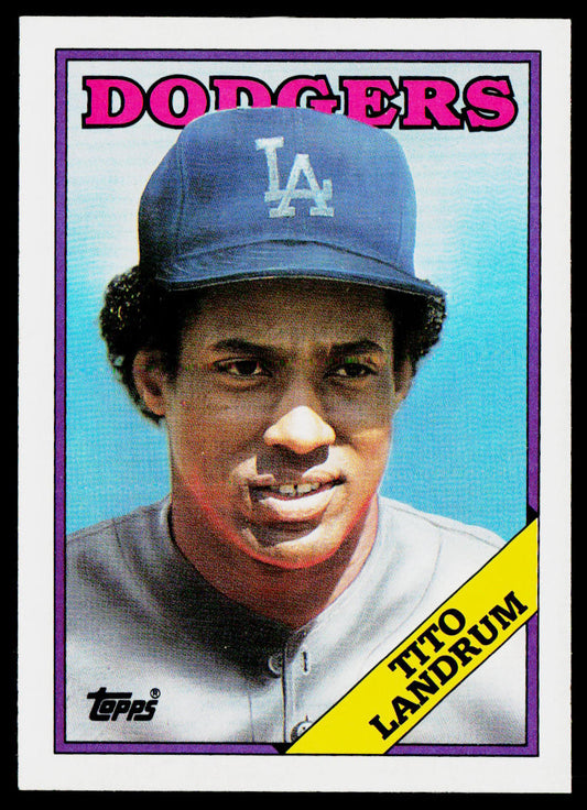 Tito Landrum 1988 Topps #581 Los Angeles Dodgers