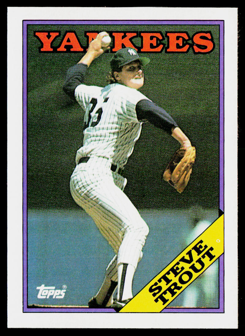 Steve Trout 1988 Topps #584 New York Yankees