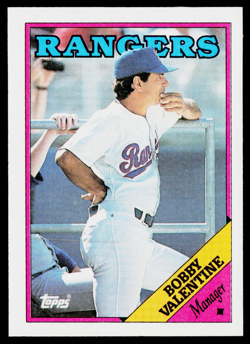 Bobby Valentine 1988 Topps #594 Texas Rangers