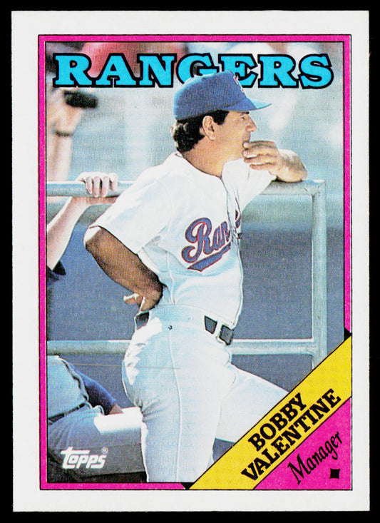 Bobby Valentine 1988 Topps #594 Texas Rangers