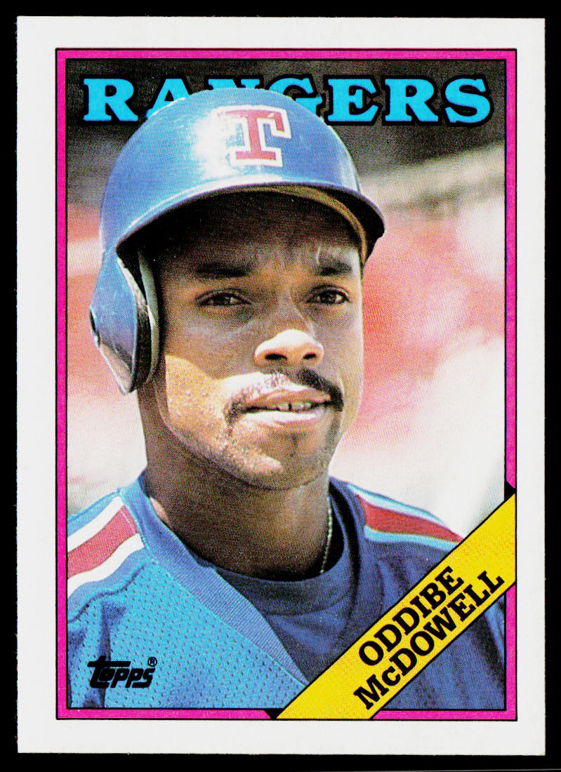 Oddibe McDowell 1988 Topps #617 Texas Rangers