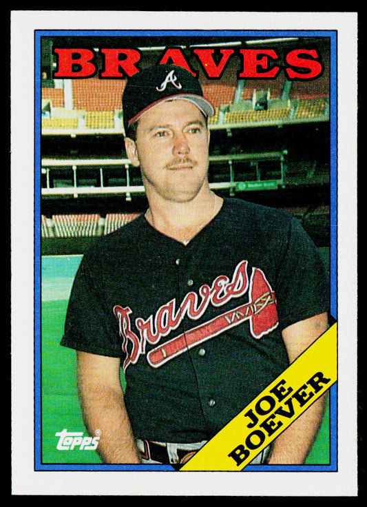 Joe Boever 1988 Topps #627 RC Atlanta Braves