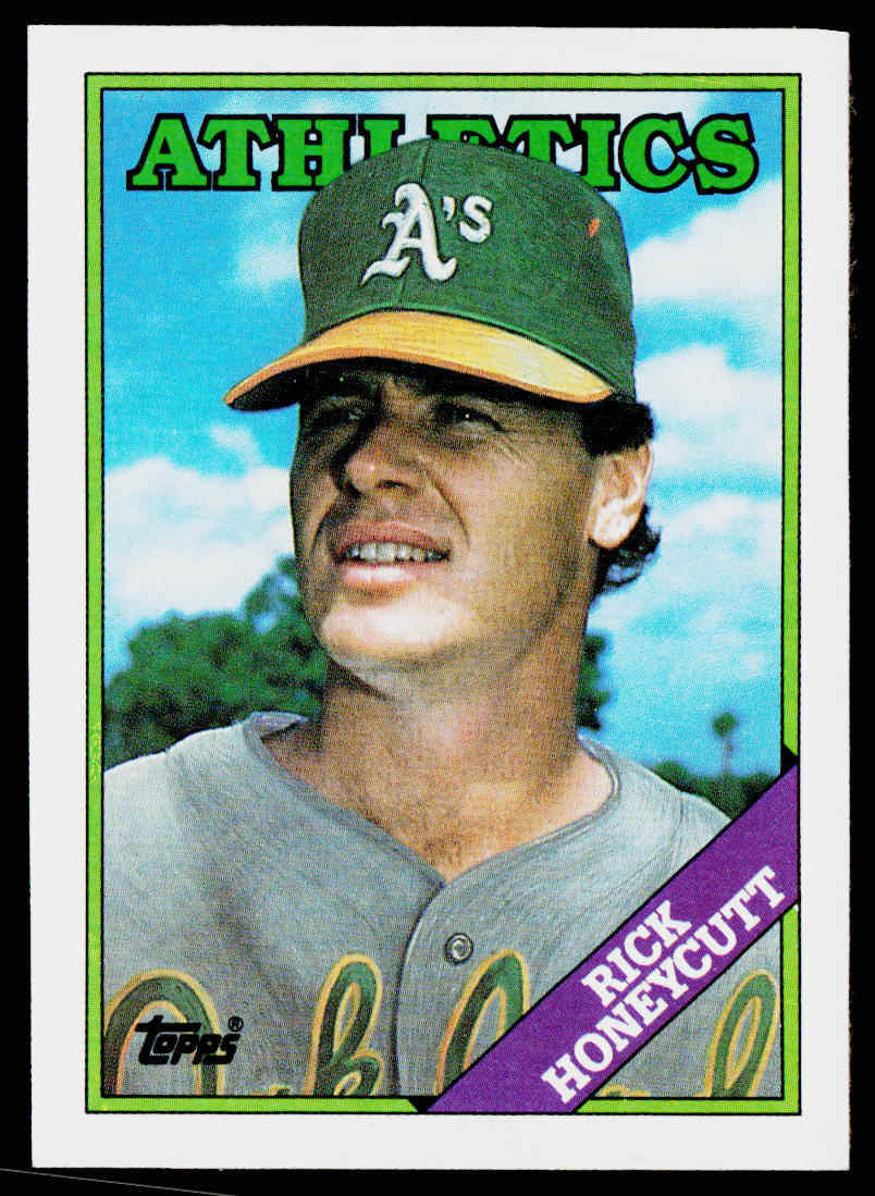 Rick Honeycutt 1988 Topps #641 Oakland Athletics