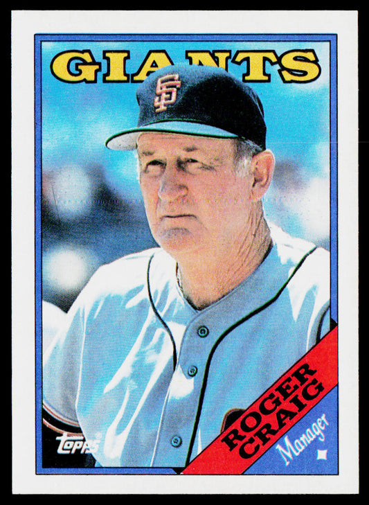 Roger Craig 1988 Topps #654 San Francisco Giants