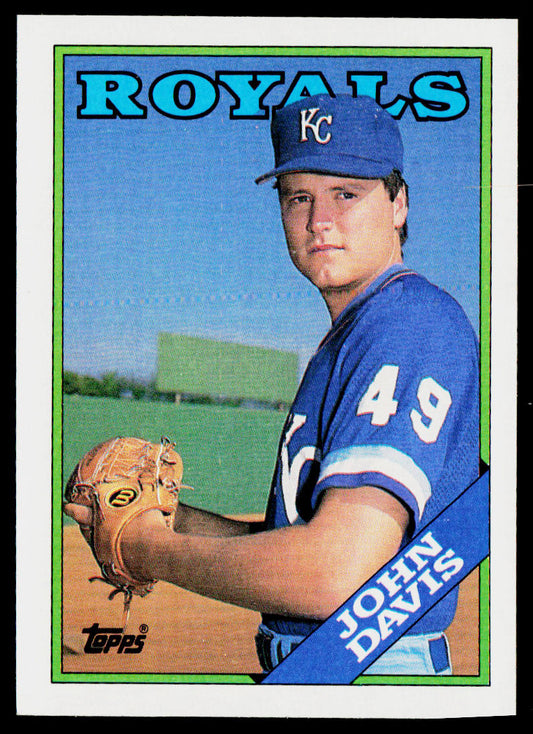 John Davis 1988 Topps #672 RC Kansas City Royals
