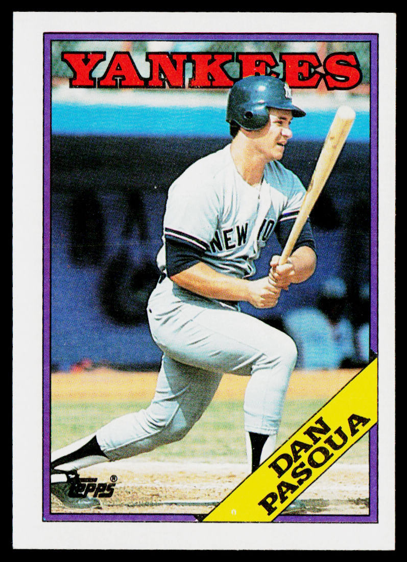 Dan Pasqua 1988 Topps #691 New York Yankees