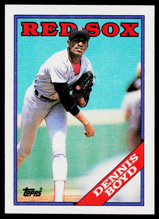 Dennis Boyd 1988 Topps Cloth Test Issue #NNO Boston Red Sox