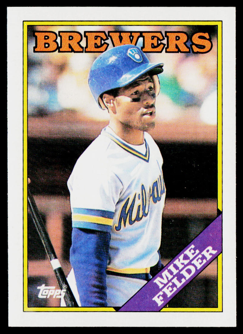 Mike Felder 1988 Topps #718 Milwaukee Brewers