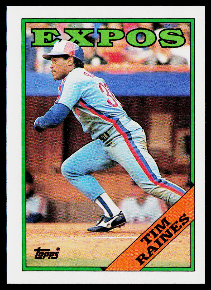 Tim Raines 1988 Topps #720 Montreal Expos
